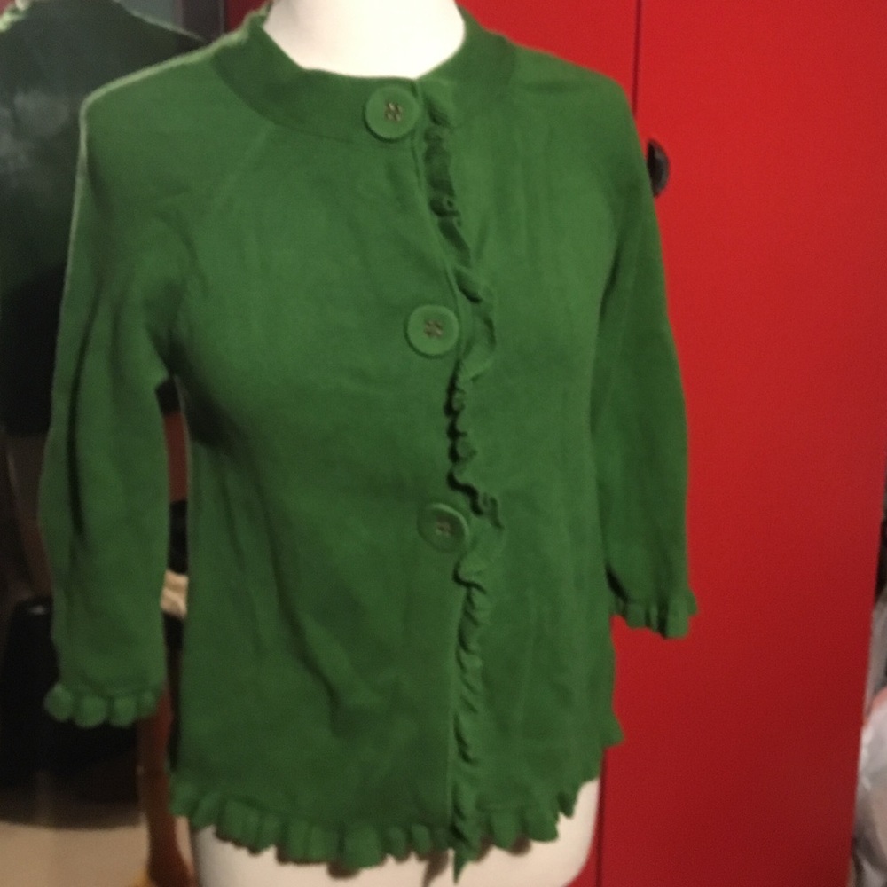 Green Cotton Boden Sweater Size 12